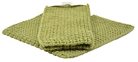 Solwang Topflappen gestrickt Olive