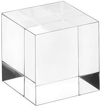 Acrylblock/Acrylwürfel 40x40x40mm transparent, rundum glänzend polierte Seitenkanten/Acryl/Acrylglas/massiv/Dekoration - Zeigis®