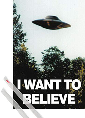 1art1 Akte X Plakat | Bild (91x61 cm) Ich Will Glauben + EIN Paar Posterleisten, Transparent