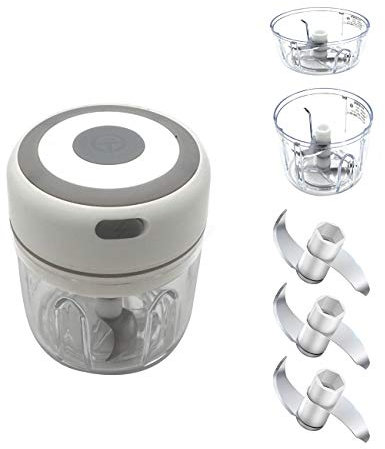 Mini picador eléctrico de ajo, picador de condimentos y especias, triturador de hielo portátil, utilizado para carne de chile, pimienta, verduras, nueces