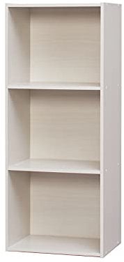 Iris Ohyama, Möbel, 3 Regale zur Aufbewahrung im Büro, Bibliothek, Stabil, Großes Fassungsvermögen, Multifunktional, Stabil, Schlafzimmer, Wohnzimmer - Office Basic Rack CX-3FN - Eiche weiß