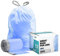 Plasticplace Code V - Bolsas de reciclaje compatibles con 200 unidades, color azul, con cordón, 4.2-4.8 galones, 16-18 litros, 14.75 x 28 pulgadas