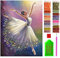 ARTULIO Diamond Painting Set Tanzende Ballerina – 5D Diamant Painting Bilder 30x40 cm mit Diamond Painting Zubehör für Kinder und Erwachsene - Crystal Art - Wand Deko