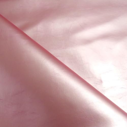 TOLKO 1m Lederimitat mit Glattleder Optik | weiche Premium Meterware | für Stuhl Bank Sessel Sofa Sitzbezug 104cm breit | Kunstleder Bezugstoff Polsterstoff Polsterbezug Möbelstoff (Rosa)