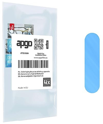 apgo 4 Stück Hybrid Kameraschutz, Kamera-Schutzglas kompatibel mit Huawei P30, Linsenschutz, 9H Härte, Schutz für Kameraobjektiv, Anti-Kratzer, transparent