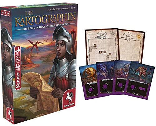 Pegasus Spiele 51311G - Die Kartographin & 51312G - Der Kartograph: Neue Entdeckungen [Mini-Erweiterung]