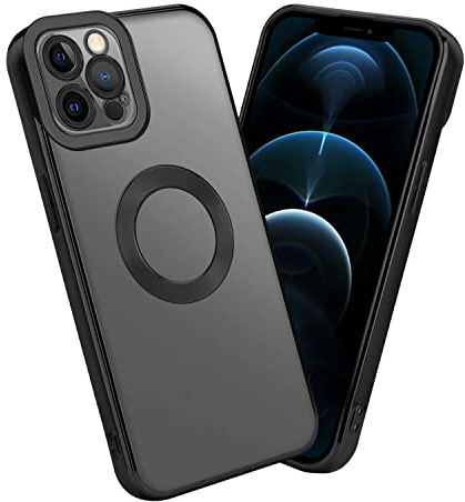 Cadorabo Hülle kompatibel mit Apple iPhone 12 PRO MAX Schutzhülle TPU Silikon Case Chrome Design mit Kameraschutz Slim Kratzfest Gummi mit Rundumschutz Case Hülle für iPhone 12 PRO MAX in Transparent