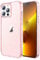 JETech Glitzer Hülle für iPhone 13 Pro 6,1 Zoll, Bling Glitter Stoßfest Handyhülle, Niedliche Glitzernde Schutzhülle für Frauen und Mädchen (Rosa)