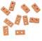 Toyvian 50 Stück Mini-Ziegel-Spielzeug Lehmziegel Kleine Rote Ziegel Selber Machen 2 Löcher DIY Ziegel Modelle Hause Ornament Mini-bausteine Mini-Steine-Modell Wandbau Beton Kind Keramik