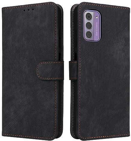 XINNI Handyhülle für Nokia G42 5G, RFID Protect PU/TPU Klappetui Schutzhülle Flip Magnetisch Telefonhülle, Schwarz