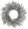 CREATIV green Zypressen-Kranz 48cm I Weihnachtskranz mit naturgetreuen Nadeln in grün I hochwertige Weihnachtskranz Deko mit Frost I Türschmuck Weihnachten ideal als Indoor Weihnachtsdeko