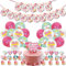 Wonlonda Taylor birthday decorations Popular Singer Party Supplies Happy Birthday Banner Cake Toppers & Balloons Fan Party Decoration Gifts