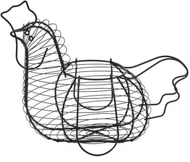 Baoblaze Metall-Hühnereikorb, Hühnerkorb, Eierhalter, kreativer Draht-Obst-Eierkorb für Küche, Ostern, Esstisch, Wohnzimmer