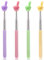 4uds Punteros Telescópicos para Maestros, Puntero de Pizarra Blanca Retráctil Varilla Señaladora Extensible con Dedo para Oradores Presentación Aula Oficina (4 Colores)