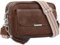 NEWIROVE Crossbody Bag Damen Leder Umhängetasche Damen Mittelgroß Handtasche Schwarz mit Breitem Gurt Verstelbaar Schultertasche Damen Mit Fransen Für den Einkauf Auf Reisen Casual，Dunkelbraun