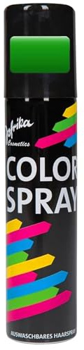 Spray de couleur métallisé pour cheveux - 225 ml - Coloration pour cheveux - Carnaval - Lavable - Vert