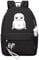 Meetiger Harry Magic Büchertasche Niedlich Weiß Eule Hedwig Rucksack Grundschultasche Reise Wanderrucksack Schwarz