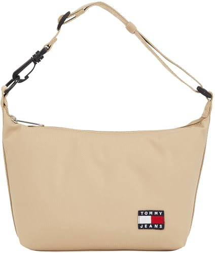 Tommy Jeans Damen Schultertasche Daily mit Logo, Beige (Relic Tan), Einheitsgröße