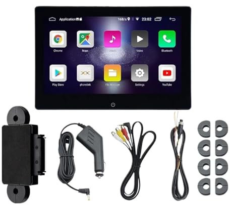 MZZYG Car DVD Player 10.1 INCH Car Headrest Video Multimedia Player Bluetooth Rear Back Seat TV Monitor Display Touch Screen(2G-32G-2P)