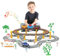 JONRRYIN Kinder Eisenbahnschiene Zug Spielzeug Set, Autorennbahn Spielzeug mit Zug&Autobahnautos, für Kinder 5 6 7 8 10+Jahre Geschenk (67 Stück)