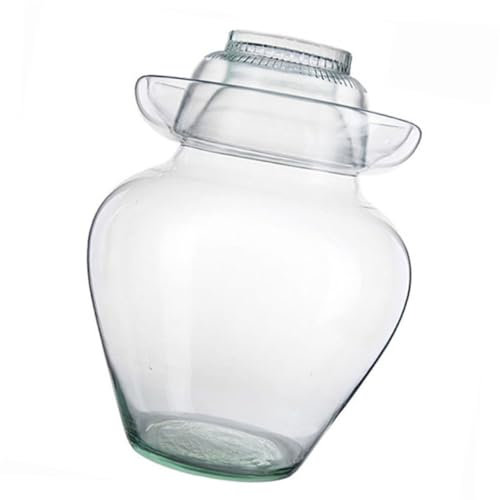 FUNOMOCYA Glas Pickelgefäß mit Deckel für Gemüse und Pickles