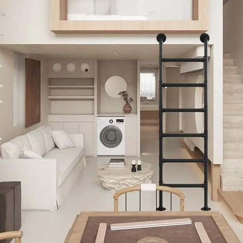 Scala in ferro resistente per finestre e seminterrato, finestre 3,3, 3 m, scala antincendio per soppalco, soffitta, arrampicata, garage, ingresso, scala interna per sicurezza e sicurezza