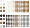 AUNHOKE Vis Trou Autocollants, 16 Feuilles Cache Vis Auto-adhésif, 864 Pièces Cache Vis Adhesif, Autocollant Couvre Vis Décoratif pour Meuble Placard Armoire Table Chaise Ø 21mm