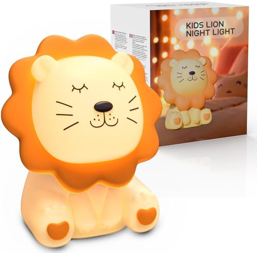 Veilleuse pour enfants, 7 couleurs, veilleuse en silicone pour enfants, 3 niveaux de luminosité, veilleuse antireflet rechargeable pour chambre d'enfant, lampe de chevet mignonne et moelleuse