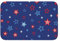 Tcoay Rote Blaue Sterne, Fußmatte, Teppich, Matte, Polyester, rutschfeste Bodendekoration, saugfähiges Badezimmer-Pad
