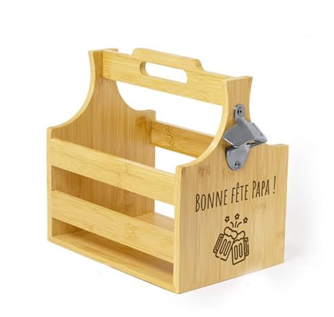 Beer Bottle Opener Wooden Gift Box – Personalised Bottle Rack Text & Logo [ Beer Gift Original Gift Box]