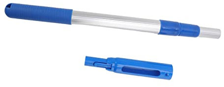 Rankomu Perche télescopique pour piscine, 3 sections en aluminium, amovible, 3,6 m de long, rallonge légère pour accories de piscine