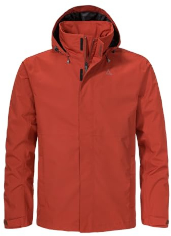 Schöffel Herren Jacket Gmund M, wind- und wasserdichte Regenjacke, atmungsaktive Outdoor Jacke, Wanderjacke mit verstaubarer Kapuze