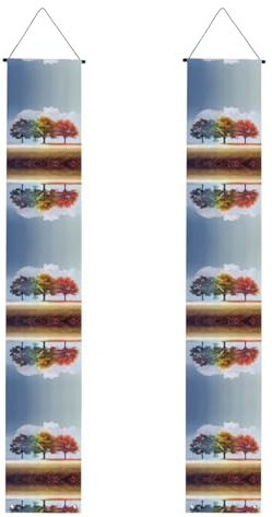 Dekoratives Banner mit vier Jahreszeiten-Baum, für Party-Events, geeignet zum Aufhängen im Innen- und Außenbereich