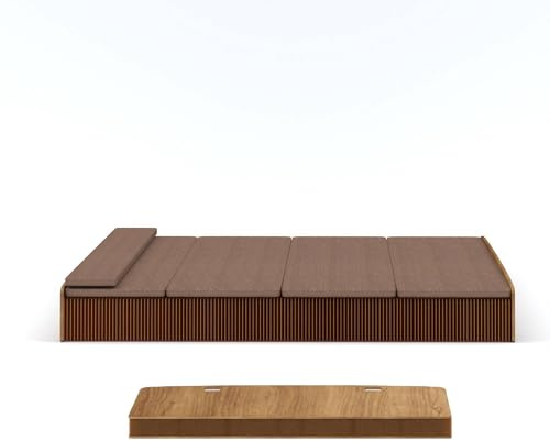 Generisch Ausziehbares Rollaway-Bett, Büro Nap Bed Duo, Space-Max Kleine Einheit Bett, Mehrzwecke einfaches Klappbett für Zuhause Schlafen & Outdoor Camping Ausflüge (L2W0.8H0.33)
