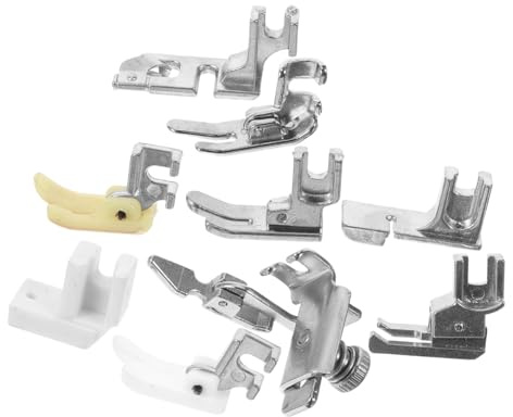 Angoily Durable Alloy Sewing Machine Presser Feet with Storage Box Convenient Stitching Accessory for Industrial Household Use Suitable for Quilting Patchwork and Tailoring