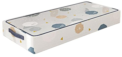 Contenitori portaoggetti per letto, a basso profilo, grandi contenitori sotto il letto, per camera da letto, sotto i letti, organizer con manici, pieghevoli, per vestiti, cuscini, biancheria da letto
