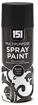 TARGET 151 Multi Purpose Spray Paint 400ml Black Gloss