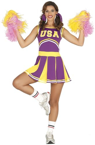 FIESTAS GUIRCA | Cheerleader Fancy Dress - Sports Costumes for Halloween, Carnival and Fancy Dress Parties - Ideal for Teens and Adults
