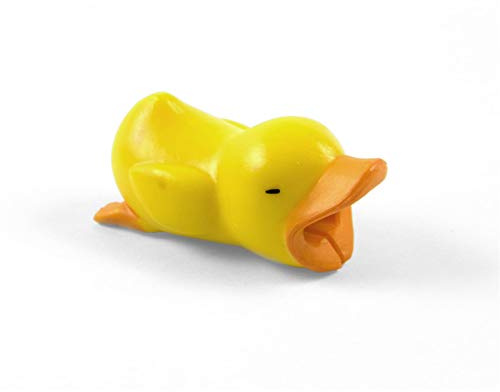 PhoneNatic Handy Stecker-Schutz Kabeltier - Kabelschutz-Tier kompatibel mit Lightning Kabel - Ente