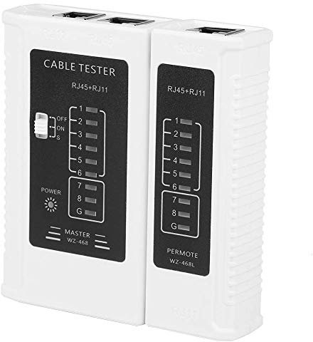 Netzwerk Kabel Tester von Walfront, 2 in 1 Multifunktionales RJ45 RJ11 Netzwerk Kabel Tester Finder für Ethernet LAN Netzwerk Telefon Kabel Test Kontinuitätsprüfung