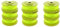 Ryobi One Plus AC80RL3 OEM Lot de 9 fils torsadés et bobine de rechange pour débroussailleuses sans fil Ryobi 18 V, 24 V et 40 V