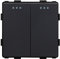 BSEED EU Standard 2 Fach 2 Weg Lichtschalter 86mm*86mm Schwarz