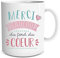 STC, Mug en céramique Merci Beaucoup du Fond du Coeur 9,5x8cm