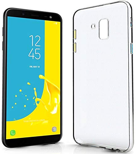 Newtop Cover Compatibile per Samsung Galaxy J6 2018, Custodia Morbido TPU Clear Silicone Trasparente Slim Case Posteriore
