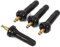 Ejoyous 4X TPMS Sensor Reifendrucksenso Reifen Ventilstämme Reifendruckkontrollsystem TPMS Sensor Ventilschaft für PKW, Schwarz, Gummi, Kupfer, Universelle Passform, TIRE_VALVE_STEM_CAP, Sensor