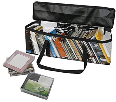 HERCHR DVD Peliculas, Almacenamiento para DVD Bolsas Organizadoras De Almacenamiento para DVD Fundas DEA Almacenamiento para De 160 DVDs