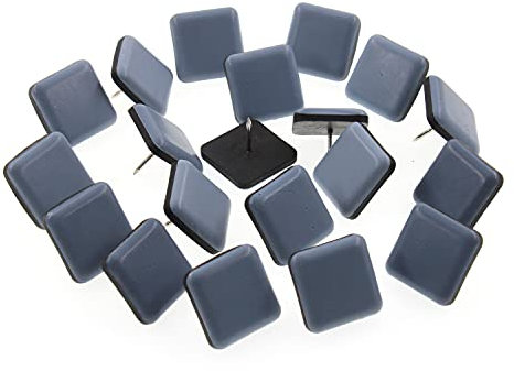 ULIFESTAR Möbelgleiter zum Aufnägeln, strapazierfähig, quadratisch, PTFE (Teflon), Tisch-/Stuhlbein-Bodenschutz, Stuhlgleiter aus Holz, bewegen Sie Ihre Möbel ruhig, einfach und sicher, 20 Stück