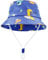 FenFang Sonnenhut Baby Kinder, Dinosaurier Fischerhut Kind Jungen Mädchen, Breite Krempe Sonnenmütze Verstellbar, Eimerhut Strandhut Kappe Mütze Frühling Sommer (2-4 Years, Blau)