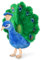 Uni-Toys - Pfau - 30 cm (Höhe) - Plüsch-Vogel - Plüschtier, Kuscheltier