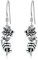 Shusukue Totenkopf Ohrringe Silber 925 Hängend, Totenkopf Geschenke Damen Schädel Hand Gothic Ohrringe, Gothic Geschenk für Goth-Liebhaber Frau Halloween